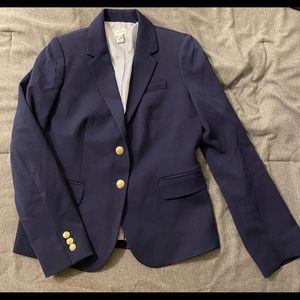 Women’s Blue JCrew School Boy Blazer (Size 6)